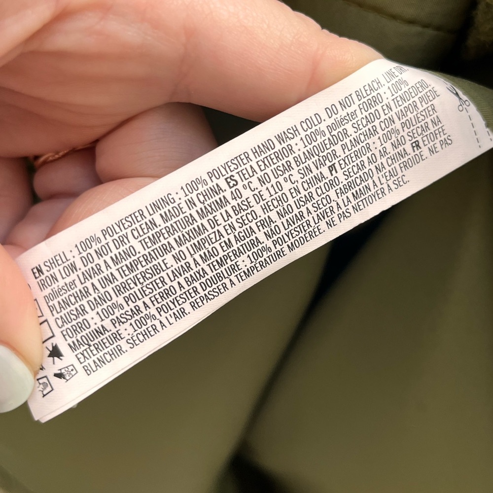 BOGO Forever 21 Olive Green Teddy Coat Jacket - Picture 7 of 8